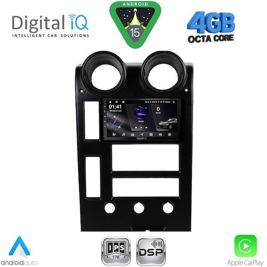 Digital IQ Car Audio System Hummer H2 2001-2007 Bluetooth USB WiFi GPS Apple CarPlay Android Auto with 9" Touch Screen