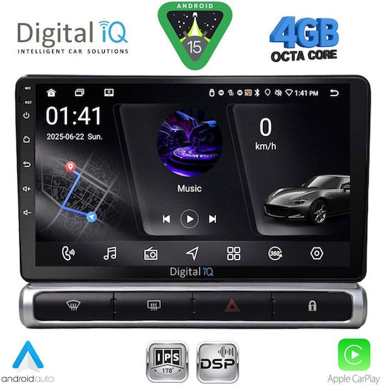 Digital IQ Car Audio System for Citroen C3 / DS3 2016 (Bluetooth/USB/WiFi/GPS/Apple CarPlay/Android Auto) with 9" Touch Screen