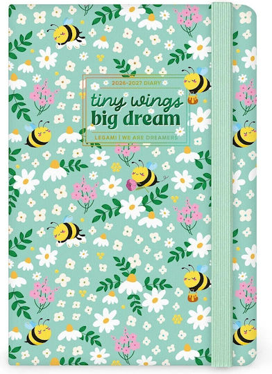 Legami Milano Weekly Agenda 2026/27 Bee Green 12x18cm