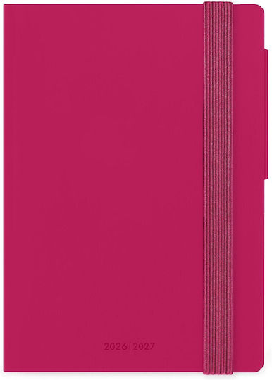 Legami Milano Daily Agenda 2026/27 Raspberry Jam 9.5x13.5cm