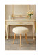 Living Room Upholstered Fabric Stool Stewehome Makeup Cushion With Wooden Leg And Mdf Body Ste-026412-v57190