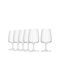 Krosno Set Brillen Wasser Bier Cocktail Kolonnata Kristall 330ml 4Stücke