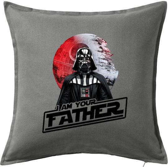 Koupakoupa Sofa Cushion Star Wars I Am Your Father 100% Cotton Gray 50x50cm