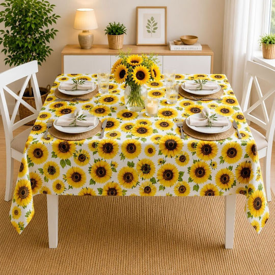 Pucioasa Τραπεζομάντηλο Βαμβακερό Sunflower 160x220εκ.