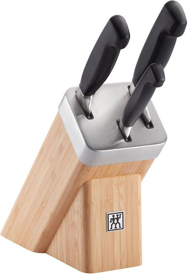 Zwilling J.A. Henckels Twin Four Star Комплект Ножове с Основа от Керамика 4 Бройки