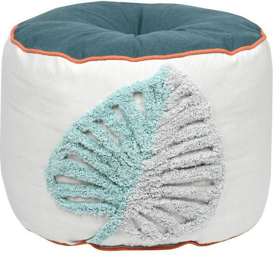 Pouf Bolster Tropical Leaves 40x40x30cm