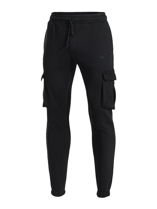 Herren-Sweatpants Cargo-Hose Schwarz