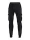 Herren-Sweatpants Cargo-Hose Schwarz