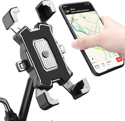 Suport Telefon Motocicletă Scuter Rotire 360° Prindere Oglindă Negru