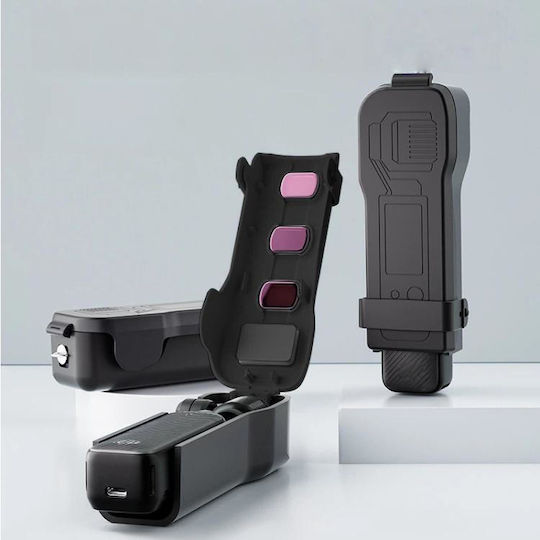 Dji Osmo Pocket 3 Gimbal Protector Σκληρή Θήκη Ενσωματωμένο 3 Φίλτρα Αποθήκευσης Ανθεκτικό Στις Γρατσουνιές Κάλυμμα Μαύρο