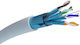 Extralink F/FTP Cat.6a Gigabit Network Cable Ethernet Unterminated 100m Gray