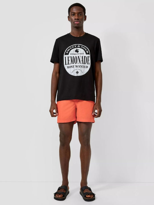 Herren-Bademode Kurze Hosen Orange mit Mustern