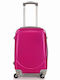 Ormi Cabin Hard Travel Suitcase Fuchsia with 4 Wheels Height 52cm