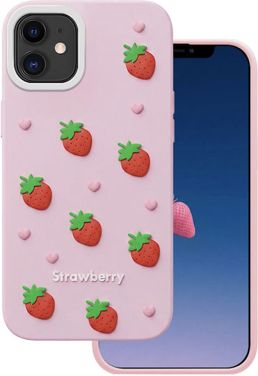 Калъф Strawberry iPhone 16 Pro Max 6 9" Розов