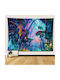 FRIPIA Decorative Tapestry Magical Forest with Giant Mushrooms Made of Fabric 150x130cm