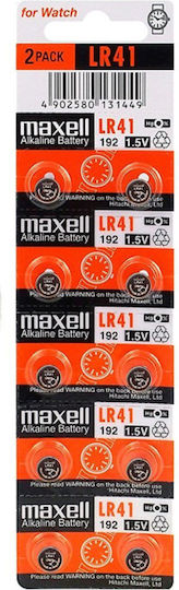 Maxell Alkalische Uhrenbatterie LR41