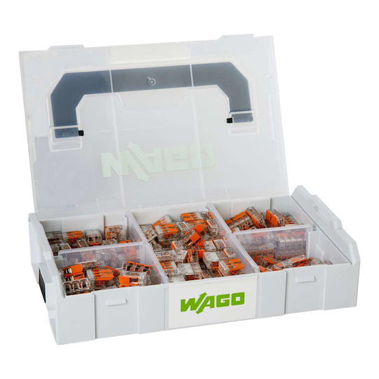Set Complet Cleme Conectare Rapidă cu Manetă 0 2...4mm2 32a 450v Cutie L-boxx Mini