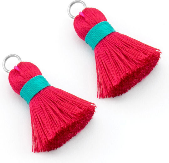 Synthetic Tassel 23mm Fuchsia Package 7 Pieces