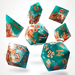 Mystic Marine Sharp Edge Resin Rpg Dice Set