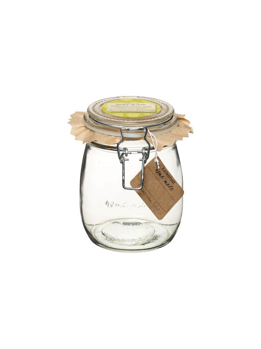 Kitchen Craft Βάζο Γενικής Χρήσης με Καπάκι Γυάλινο Διάφανο 750ml 1τμχ