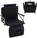 Costway Beach Chair Black 44x54x76cm