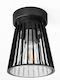 Eurolamp Wall-Mounted Outdoor Ceiling Lamp E27 IP44 13.5x13.5x22.5cm