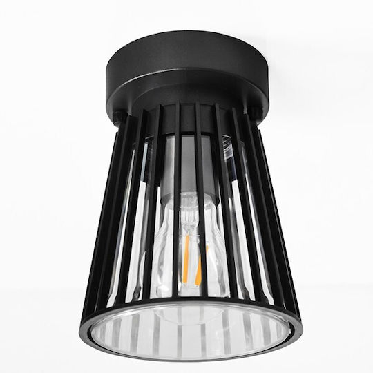 Eurolamp Wall-Mounted Outdoor Ceiling Lamp E27 IP44 13.5x13.5x22.5cm