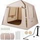 Costway Inflatable Camping Tent Inflatable Beige 180x210x210cm