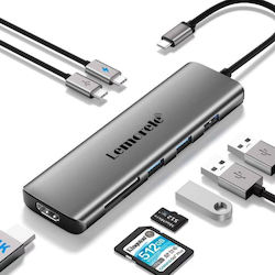 Lemorele TC38L USB-C Докинг Станция с HDMI 4K PD