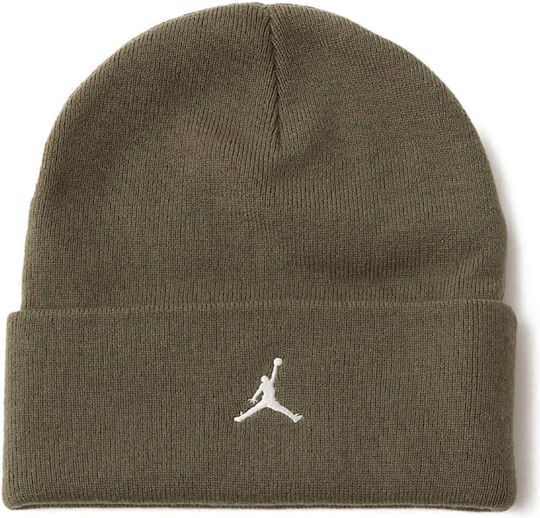 Peak Beanie Unisex Σκούφος Πλεκτός σε Πράσινο χρώμα