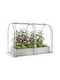Costway Ghiveci de Flori Metalic Argintiu 145x100x180cm