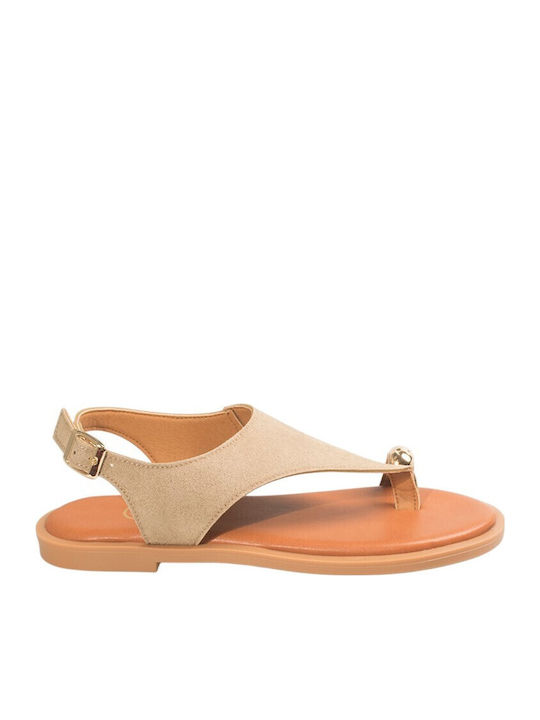 J&C Women's Flat Sandals Beige