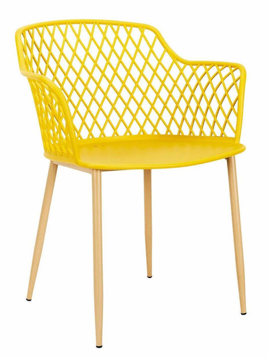 Outdoor Polypropylene Armchair Malaga Yellow