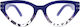 Frog Optical Lesebrillen +4.50 in Lila Farbe