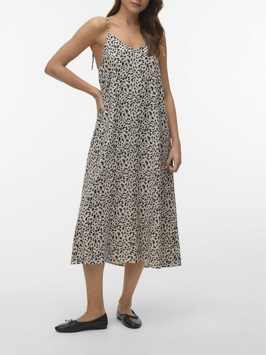 Vero Moda Midi Damenkleid Grau