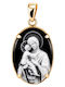 Metrongold Charm Talisman Virgin Mary From 9 K Black Gold