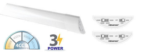 Φωτιστικο Παγκου Κουζινας 4cct Off-10w-20w 60cm 40-12825