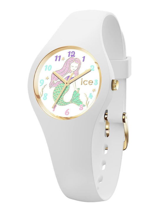 Ice Womens Watch 28mm Battery With White Rubber Strap
