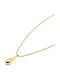Irmelia Necklace With Tear Design Made Of Gold Plated Steel