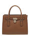 Michael Leather Women's Satchel Bag Brown
