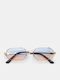 Luigi Unisex Sunglasses with Light Blue Metallic Frame and Light Blue Lens 4842530