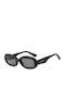 Nina Ricci Women Sunglasses With Black Horn-Rimmed Frame And Black Lens