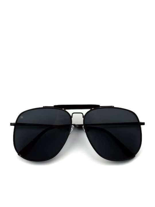 Red Raven Spencer Unisex Γυαλιά Ηλίου με Μαύρο Μεταλλικό Σκελετό και Μαύρο Φακό rd-000088-totalblack-