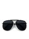 Red Raven Spencer Unisex Γυαλιά Ηλίου με Μαύρο Μεταλλικό Σκελετό και Μαύρο Φακό rd-000088-totalblack-