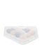 Relaxdays Plastic Cake Stand with Lid White 15.5x27.5x37.5cm