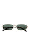 JohNocera Unisex Sunglasses with Gold Metallic Frame and Green Lens JN-lilli-c06