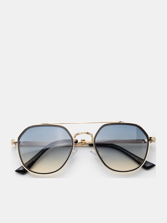Luigi Ochelari De Soare Unisex Cu Ramă Metalică Verde Și Lentilă Verde