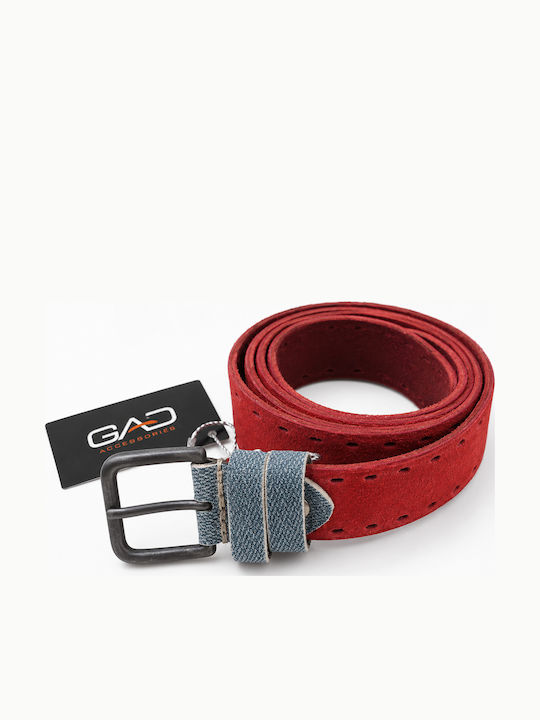 Gad Herren Gürtel Leder Rote