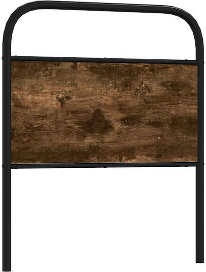 vidaXL Metal Bed Headboard Brown 80x100cm