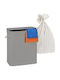 Relaxdays Coș de Rufe din Lemn cu Capac 60x52x32cm Gri